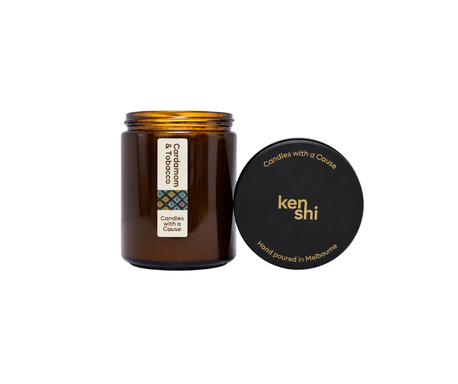 Cardamom & Tobacco 220g Mid Size Candle