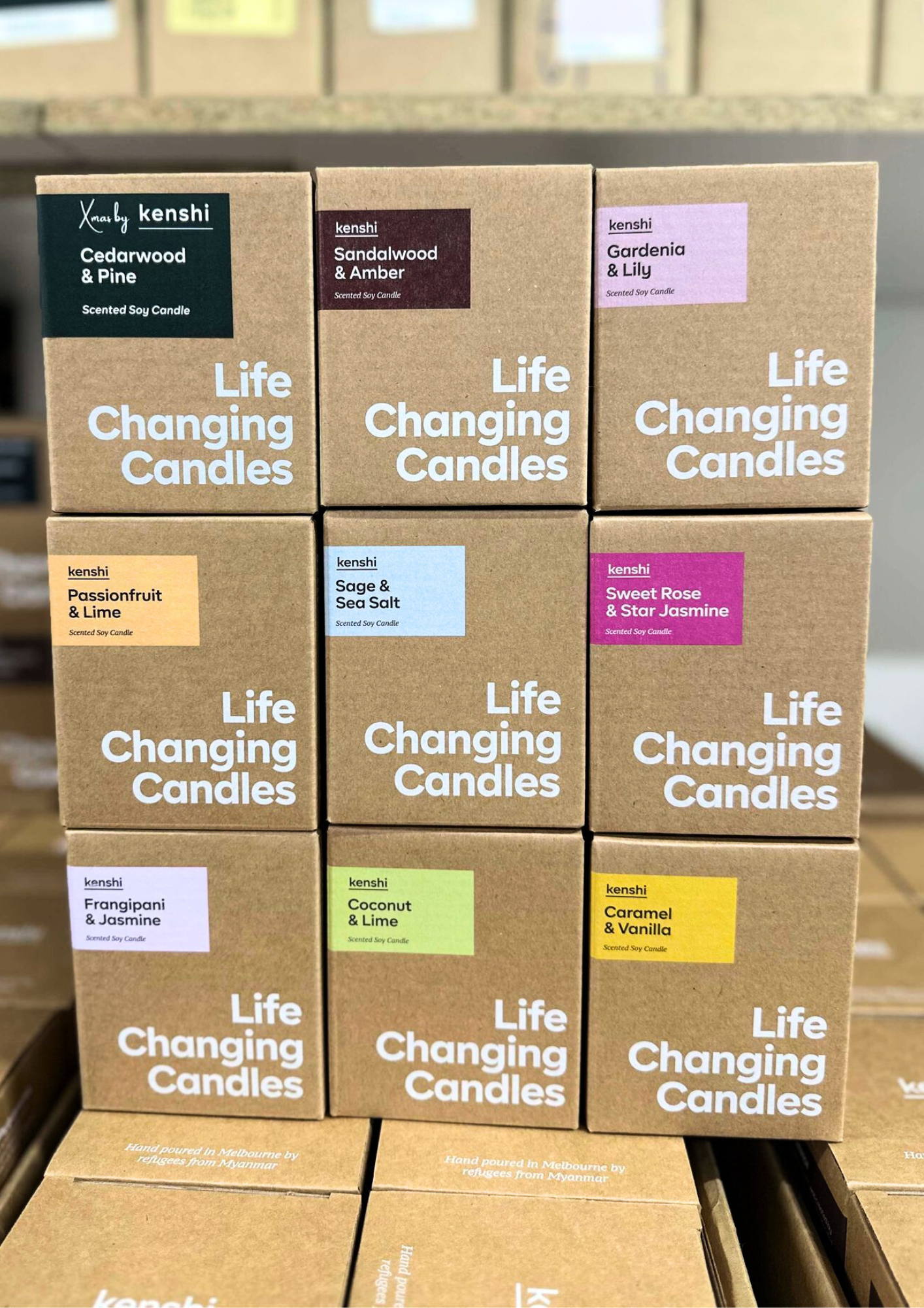 10 x Traditional 220g Candle Bundle with Wick Trimmer