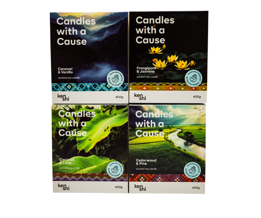 4 x Signature Large Candle Bundle with Wick Trimmer