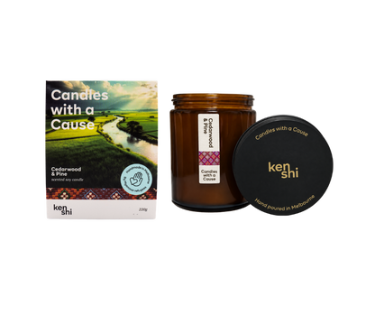 Cedarwood & Pine 220g Mid Size Candle