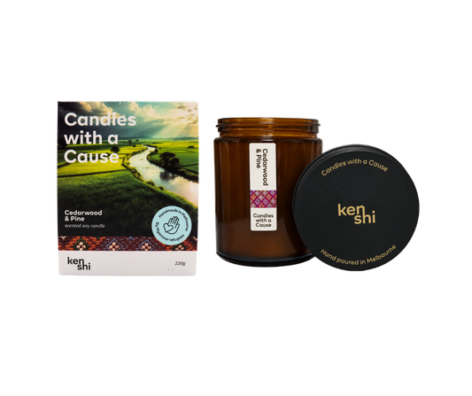 Cedarwood & Pine 220g Mid Size Candle