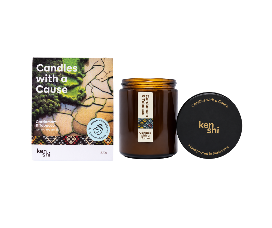 Cardamom & Tobacco 220g Mid Size Candle