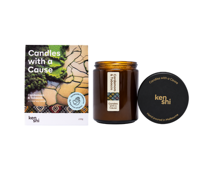 Cardamom & Tobacco 220g Mid Size Candle