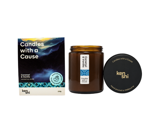Caramel & Vanilla 220g Mid Size Candle