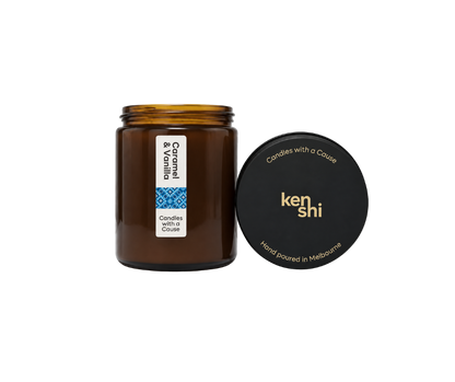 Caramel & Vanilla 220g Mid Size Candle