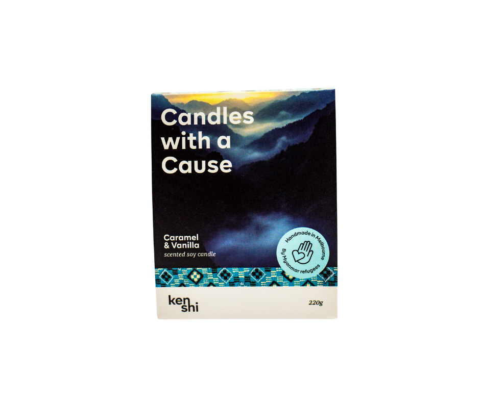 Caramel & Vanilla 220g Mid Size Candle