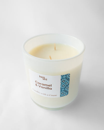 Caramel & Vanilla 400g Candle