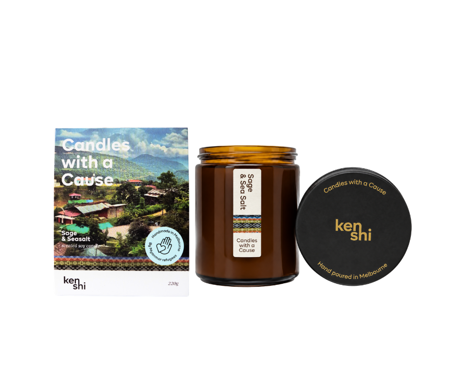 Sage & Sea Salt 220g Mid Size Candle
