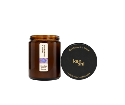 Sandalwood & Amber 220g Mid Size Candle