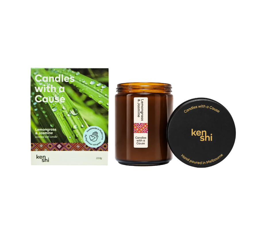 Lemongrass & Jasmine 220g Mid Size Candle