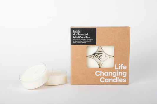 4 Pack of Scented Mini Candles